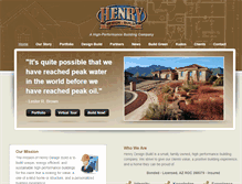 Tablet Screenshot of henrydesignbuild.com